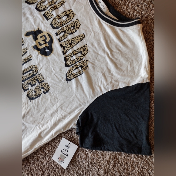 47 Brand Women's Colorado Buffaloes Sandstone T-shirt NWT - Picture 3 of 9